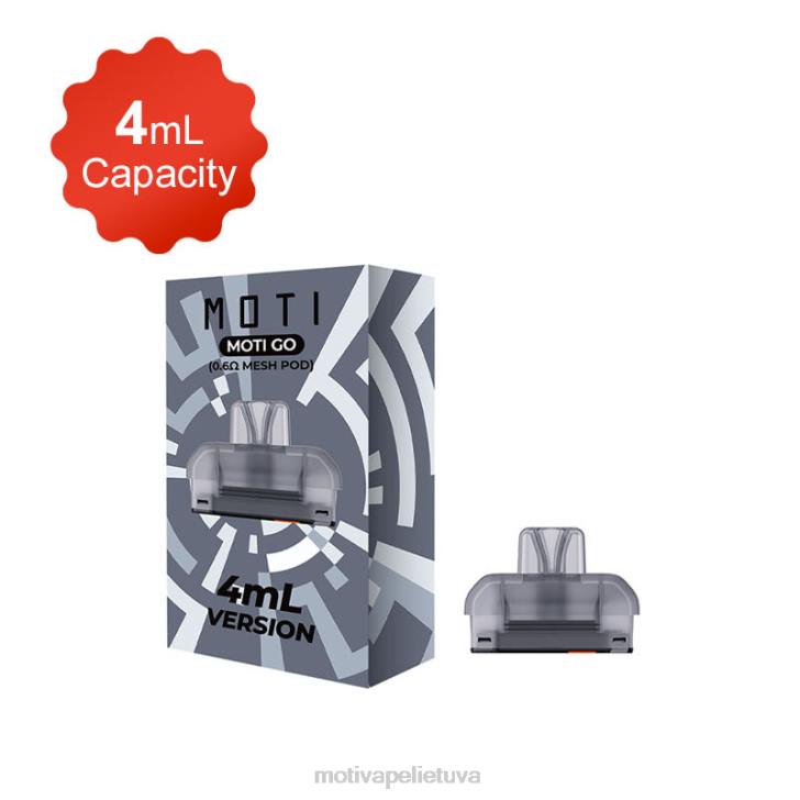 MOTI Vape Near Me T066120 | MOTI Go Pro daugkartinio užpildymo ankštys (pakuotė po 2)