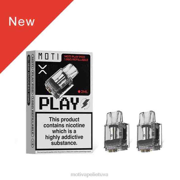 MOTI Vape Vilnius T066121 | MOTI Play po 1,00 omų pakartotinai užpildomas 1 vnt