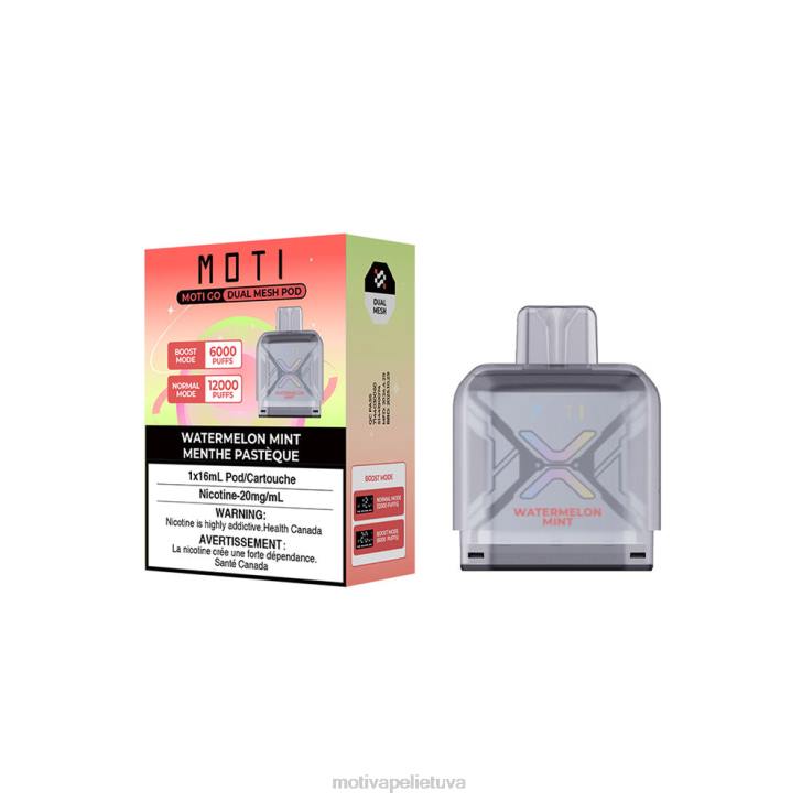 MOTI Vape Kit Lietuva T06689 | MOTI Go Pro vienkartinė dėžutė arbūzų mėtų