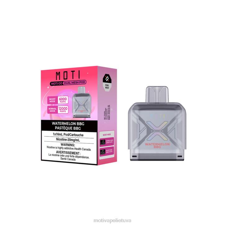 MOTI Vape Lietuva T06692 | MOTI Go Pro vienkartinė dėžutė arbūzo burbuliukai