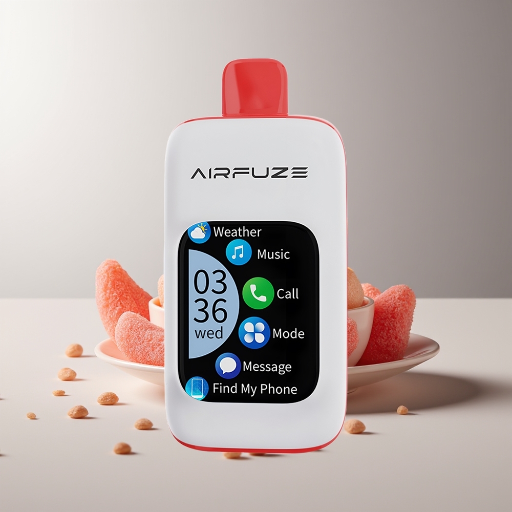 AirFuze Smart 30000 Pūkų Vienkartinės Elektroninės Cigaretės Rūgštus Sultingas Gummy 5% 900mAh Type-C