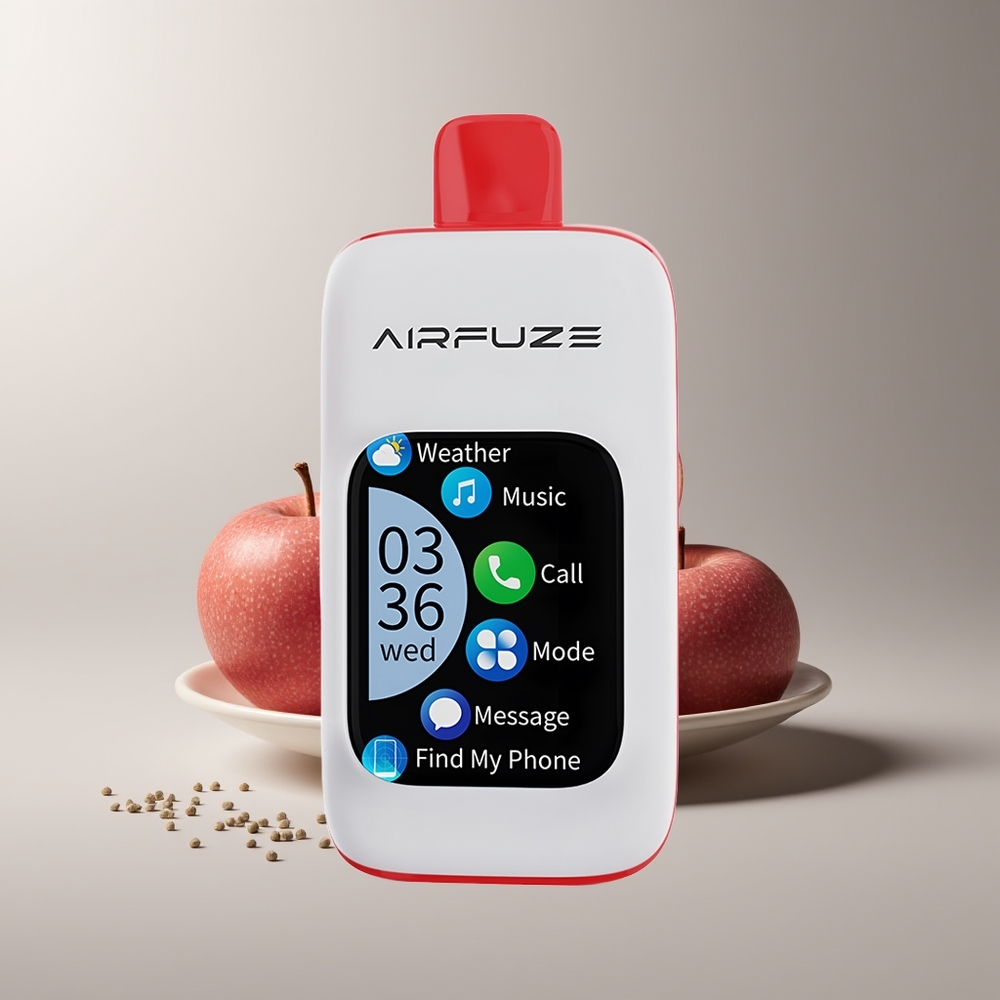 AirFuze Smart 30000 Pūkų Vienkartinės Elektroninės Cigaretės Trigubas Obuolys 5% 900mAh Type-C