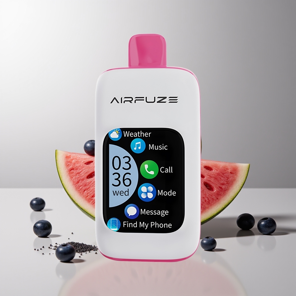 AirFuze Smart 30000 Pūsų Vienkartinės Elektroninės Cigaretės Mėlynųjų Uogų Arbūzas 5% Nikotino 900mAh