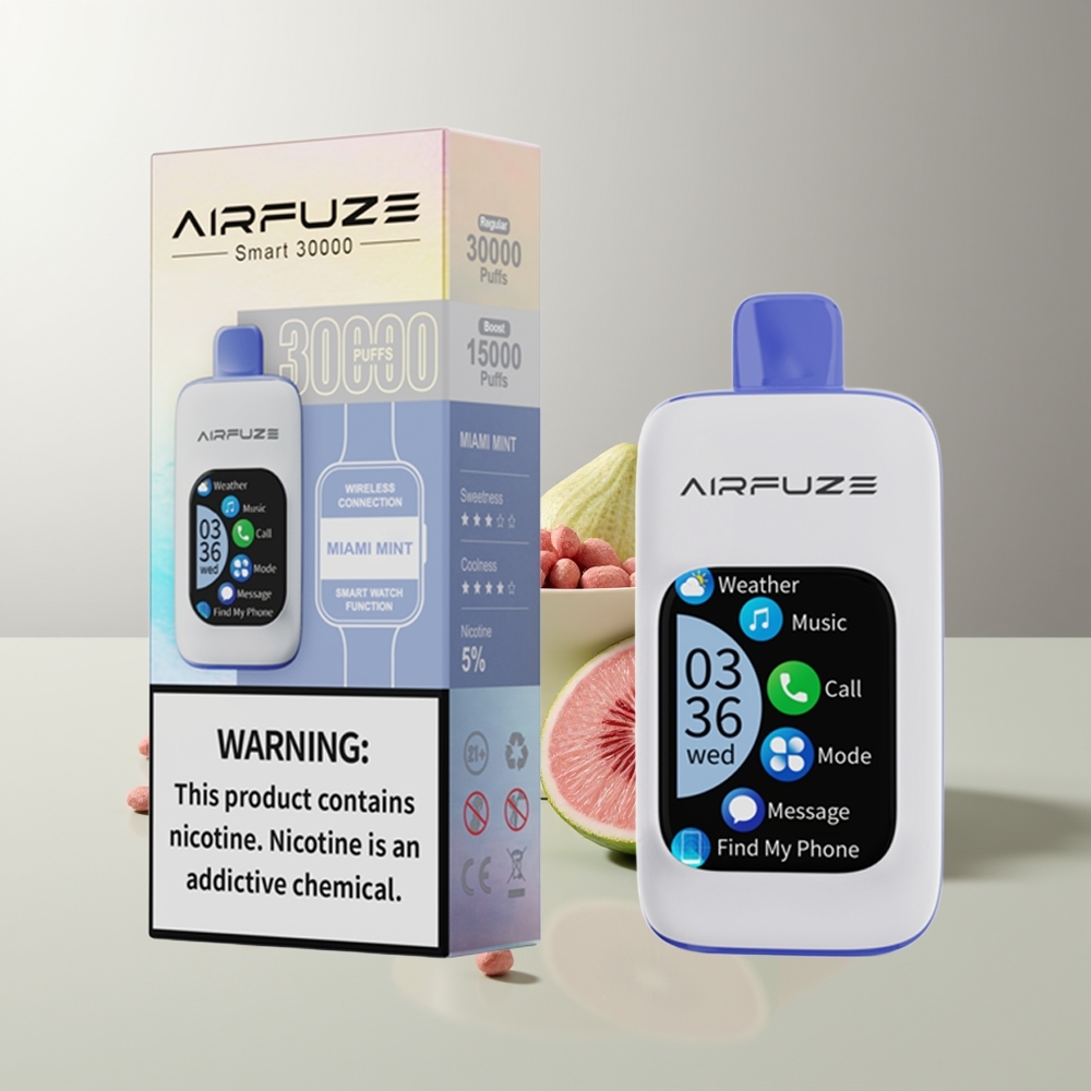 AirFuze Smart 30000 Puffs Majų Mėta 5% 900mAh Type-C