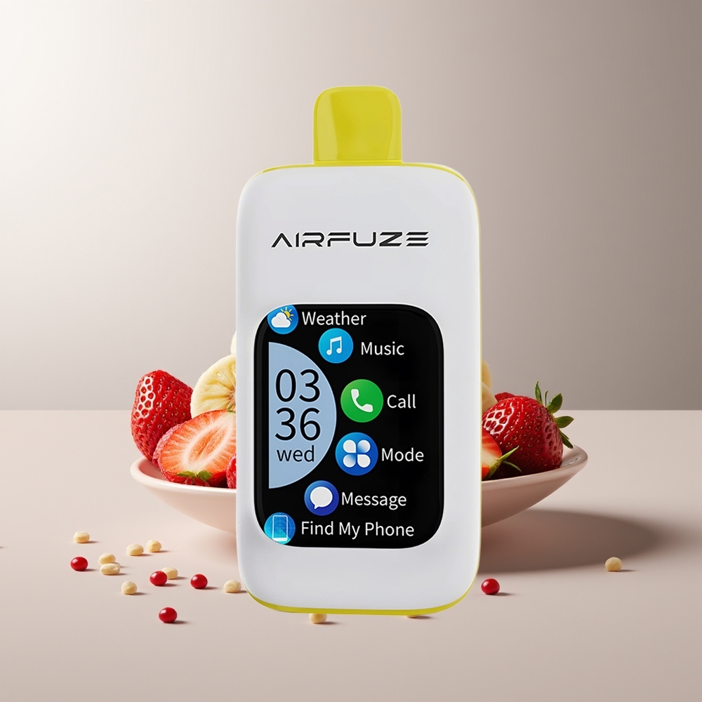 AirFuze Smart Pro 40000 Pūsų Braškė-Bananas Rechargeable Smart Touch