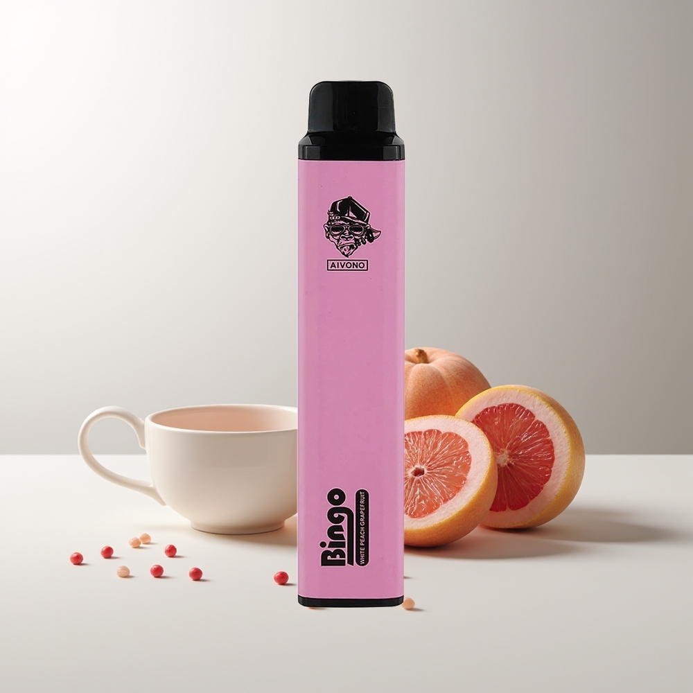 Aivono Aim Bingo 4000 Pūkų Baltasis Persikas Greipfrutas 1000mAh 10mL 5%