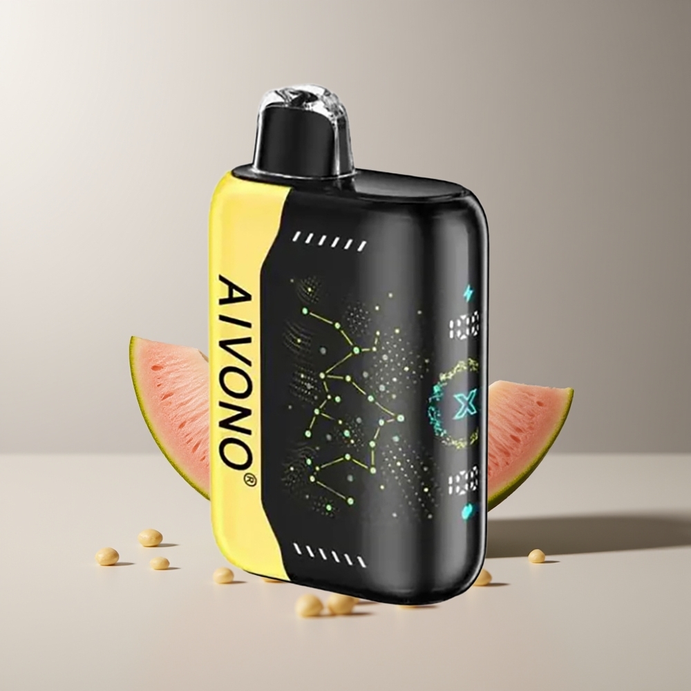 Aivono Aim Boom 25000 Pūkų Melionas Citrina 28ml 650mAh 1.2 ohm
