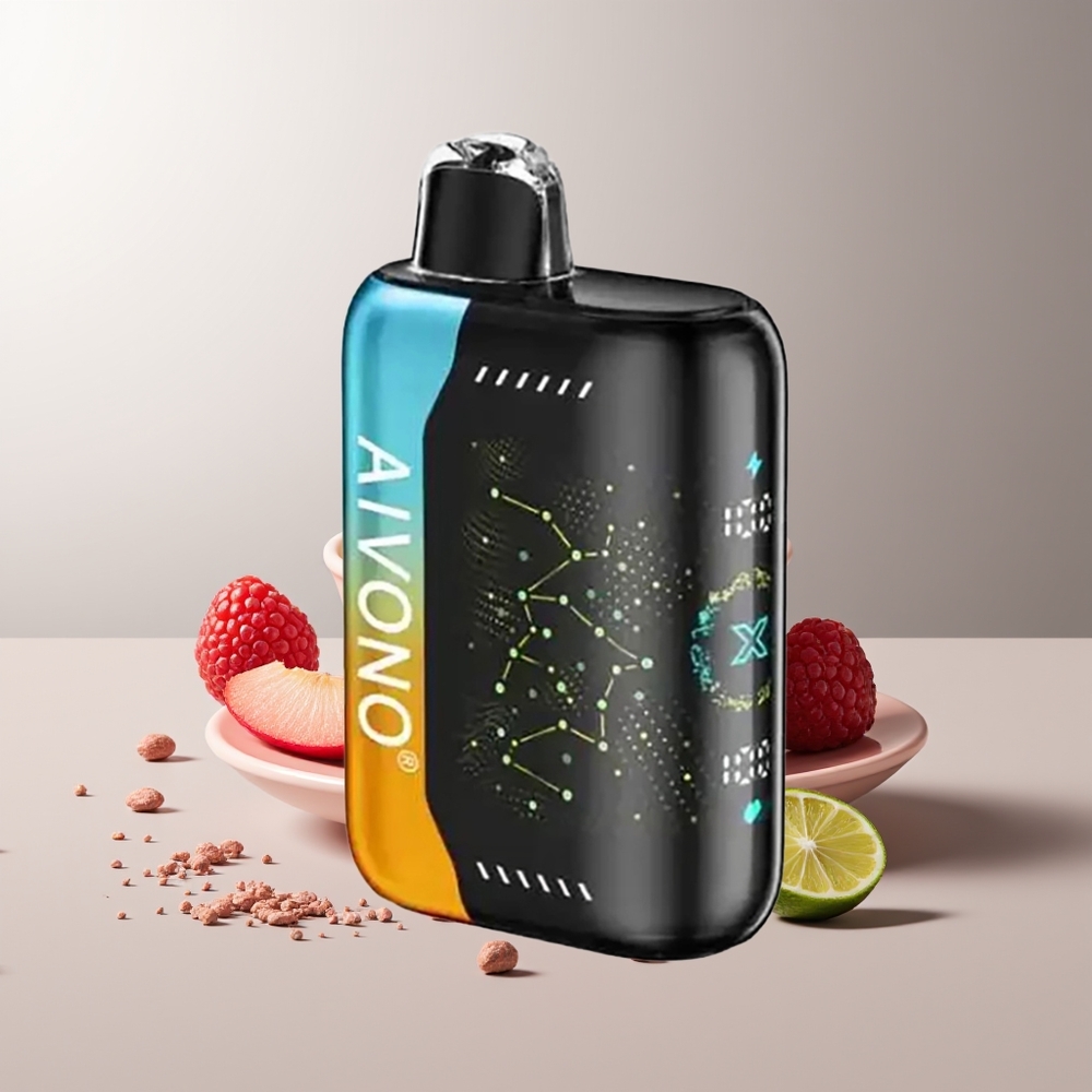 Aivono Aim Boom 25000 Pūsų 28ml 650mAh Avietė Persikas Žaluma