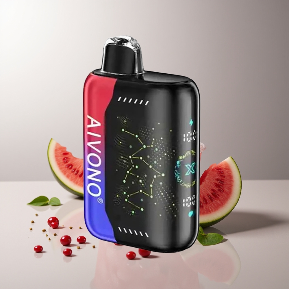 Aivono Aim Boom 25000 Pūsų Išskirtinis Vaporizatorius Ledinis Arbūzas Vyšnia 28ml 650mAh 1.2 ohm