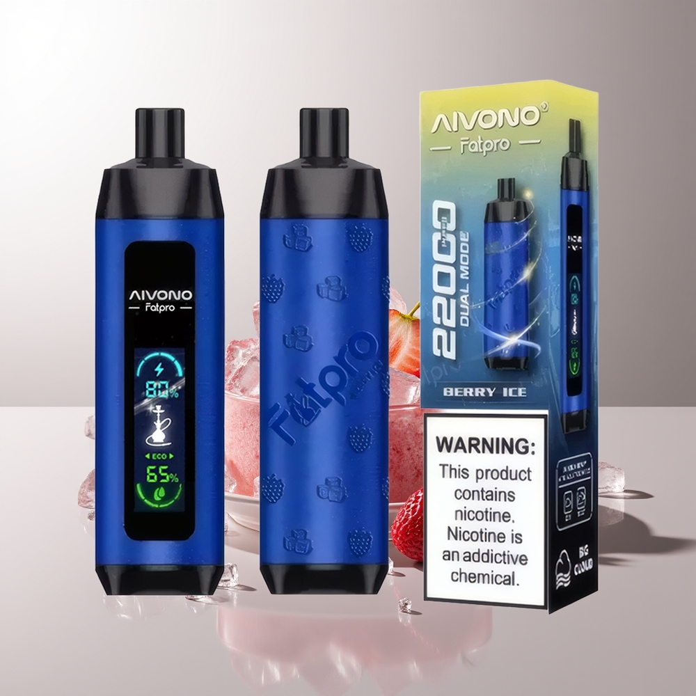 Aivono Aim Fatpro 22000 Pūkų Uogų Ledas 28ml 600mah 0,6 ohm