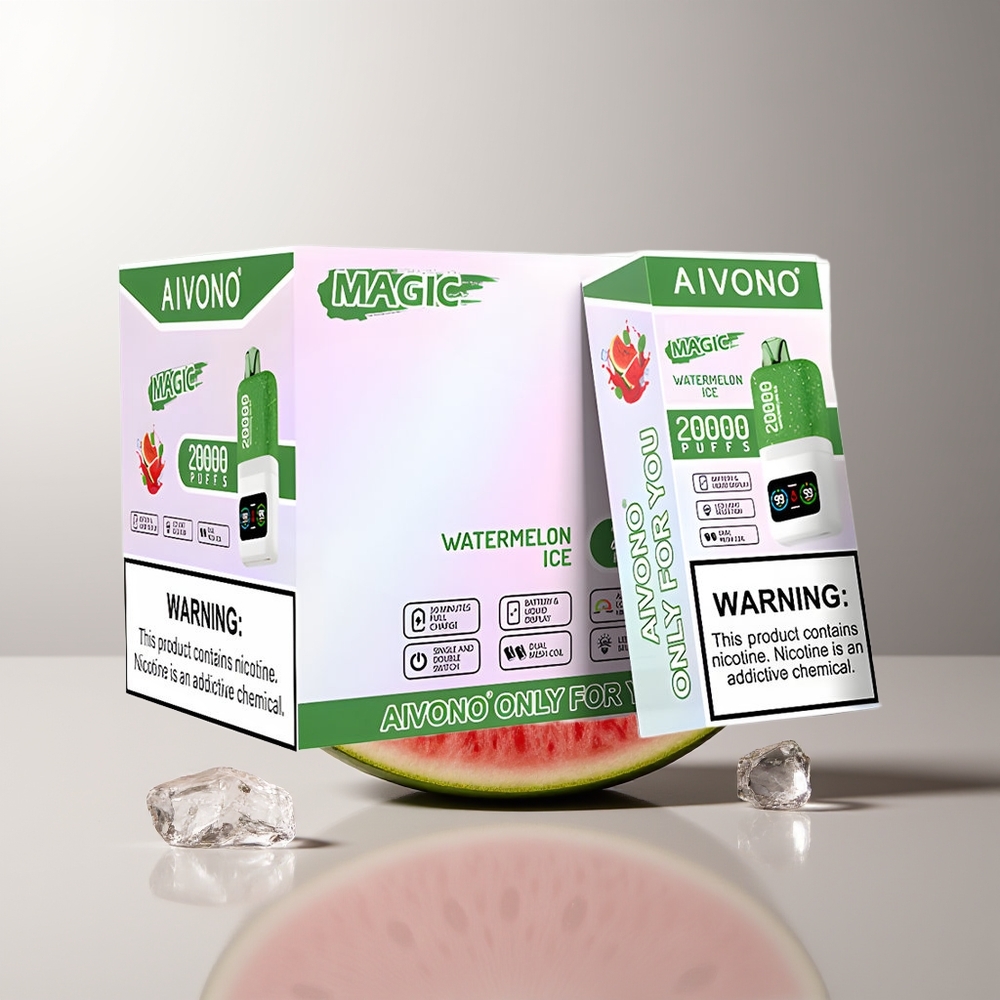 Aivono AIM MAGIC 20000 Pūsų Arbūzas-Ledas 0% Nikotino 26ml Skystis Tipo-C Įkrovimas