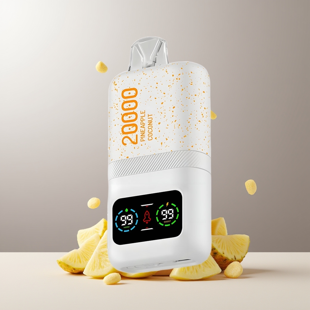 Aivono Aim Magic 20000 Pūkų Ananasas Kokosas 0% Nikotino 26ml Tipas-C