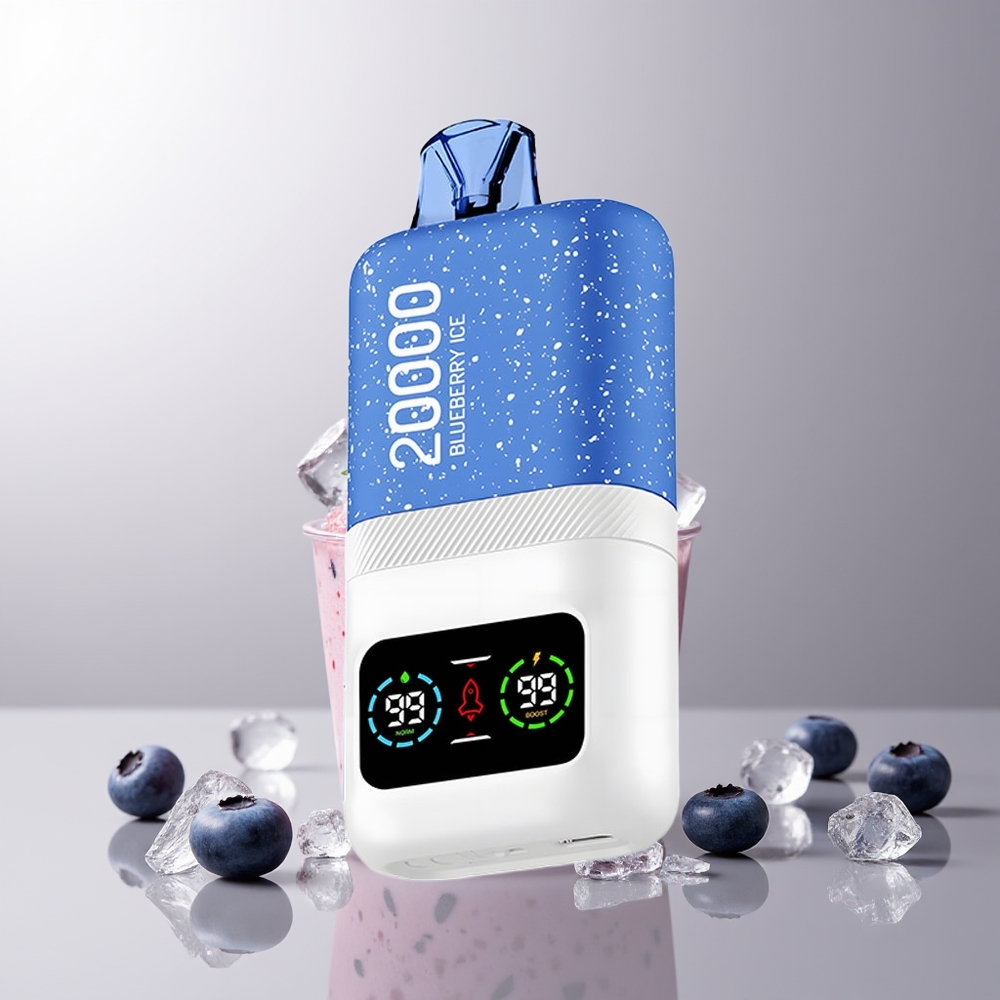 Aivono Aim Magic 20000 Pūkų Mėlynųjų Uogų Ledas 0% 26ml Type-c
