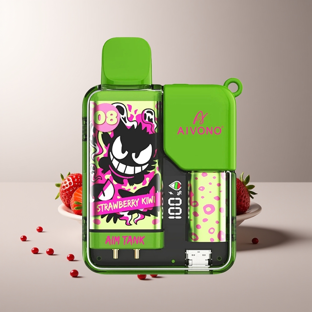 Aivono Aim-Tank 9500 Pūsų Braškė-Kiwi 18ml 650mAh LCD