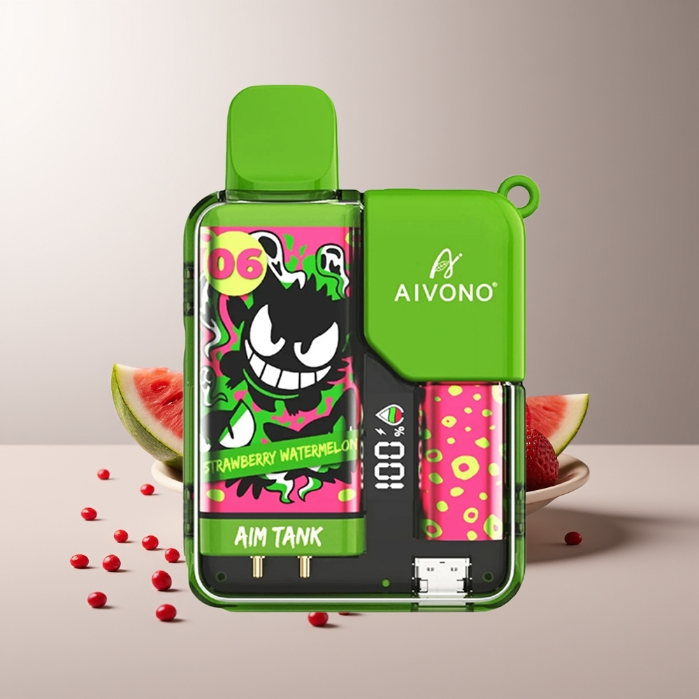 Aivono Aim-Tank 9500 Pūsų Braškė Vandens Melionas 18ml 650mAh 1.2Ω