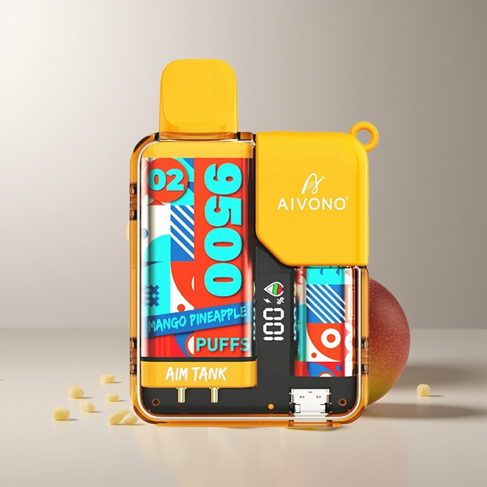 Aivono Aim Tank 9500 Pūsų Mango Ananasas 18ml 650mAh 1.2ohm
