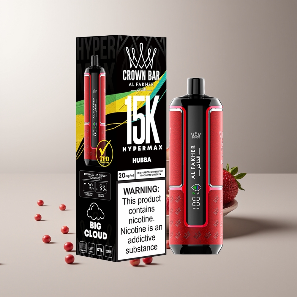 Al Fakher Crown Bar 15K Hypermax 22ml 600mAh Type-C DTL