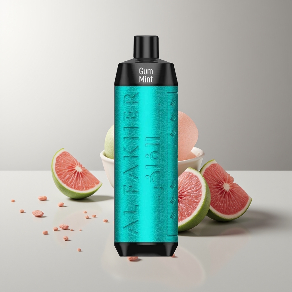 Al Fakher Crown Bar 8000 Kristalinis Vienkartinis Vaporizatorius Gum Mint 600mAh USB-C 18ml 5mg