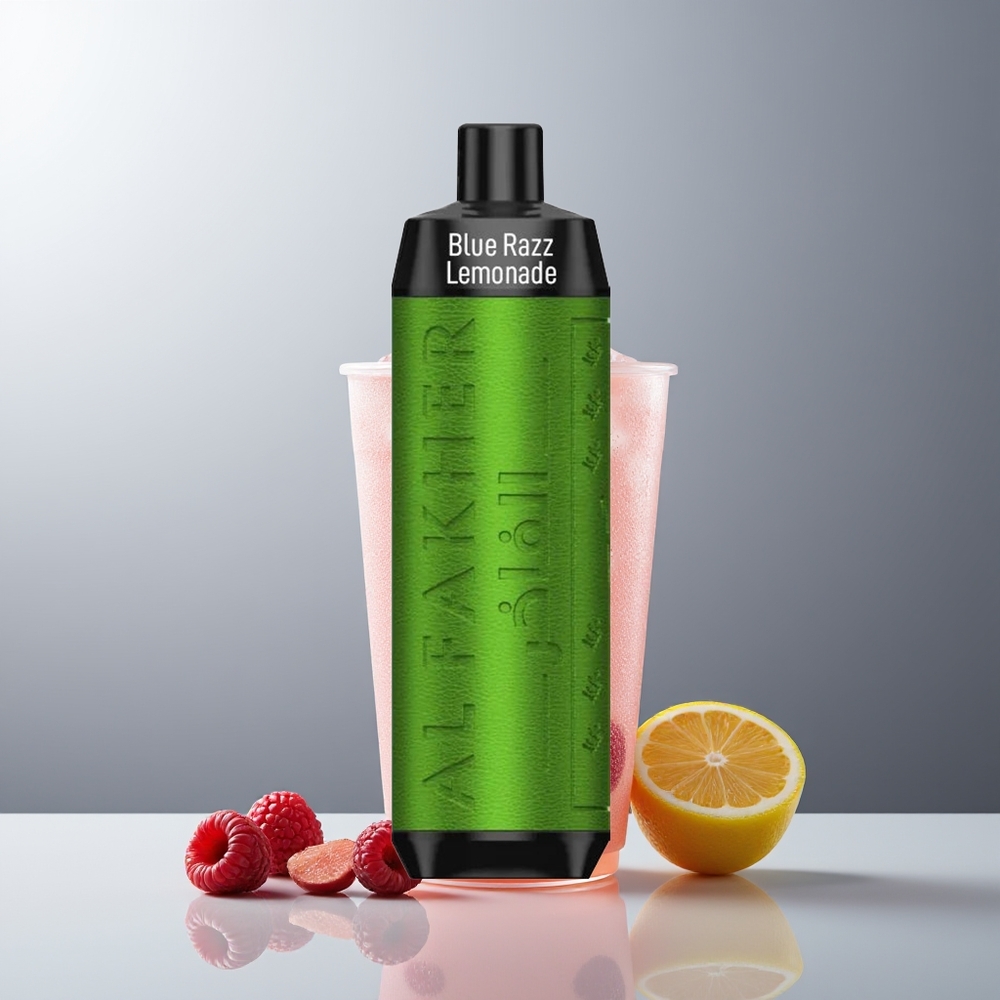 Al Fakher Crown Bar 8000 Mėlynų Aviečių Citrinų Limonadas 600mAh USB Type-C 18ml