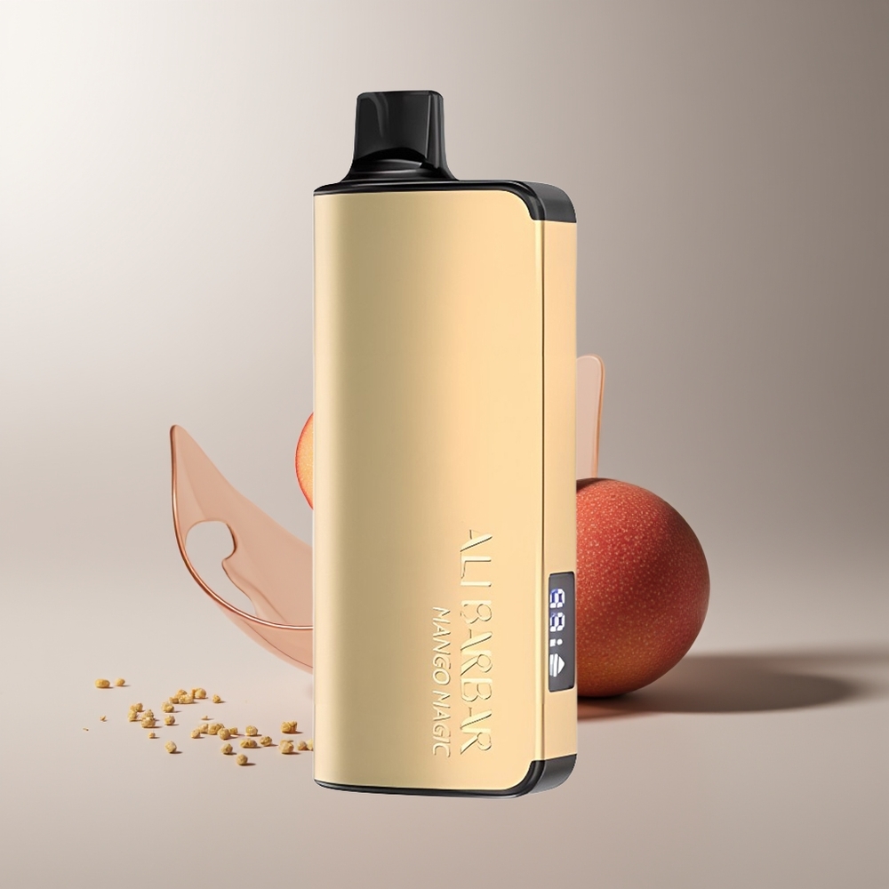 Alibarbar Ingot 9000 Pūsos Mango Magija 22ml LED 2350mAh 1.2Ohm