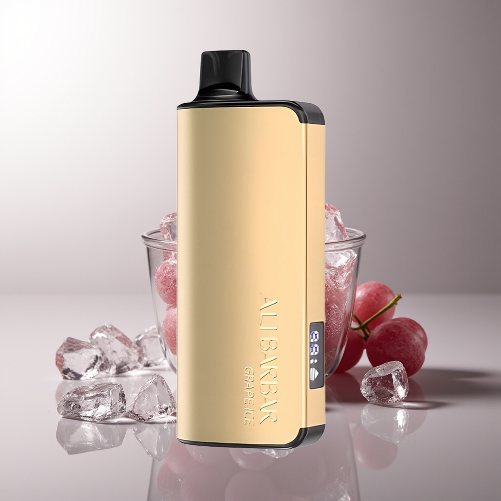Alibarbar Ingot 9000 Puffs 22ml 2350mAh LED Vynuogių Ledas