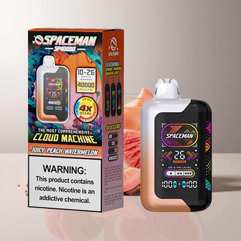 SMOK SPACEMAN SP40000 20ml 50mg Sultinga Persikas Arbūzas 1000mAh 10-26W