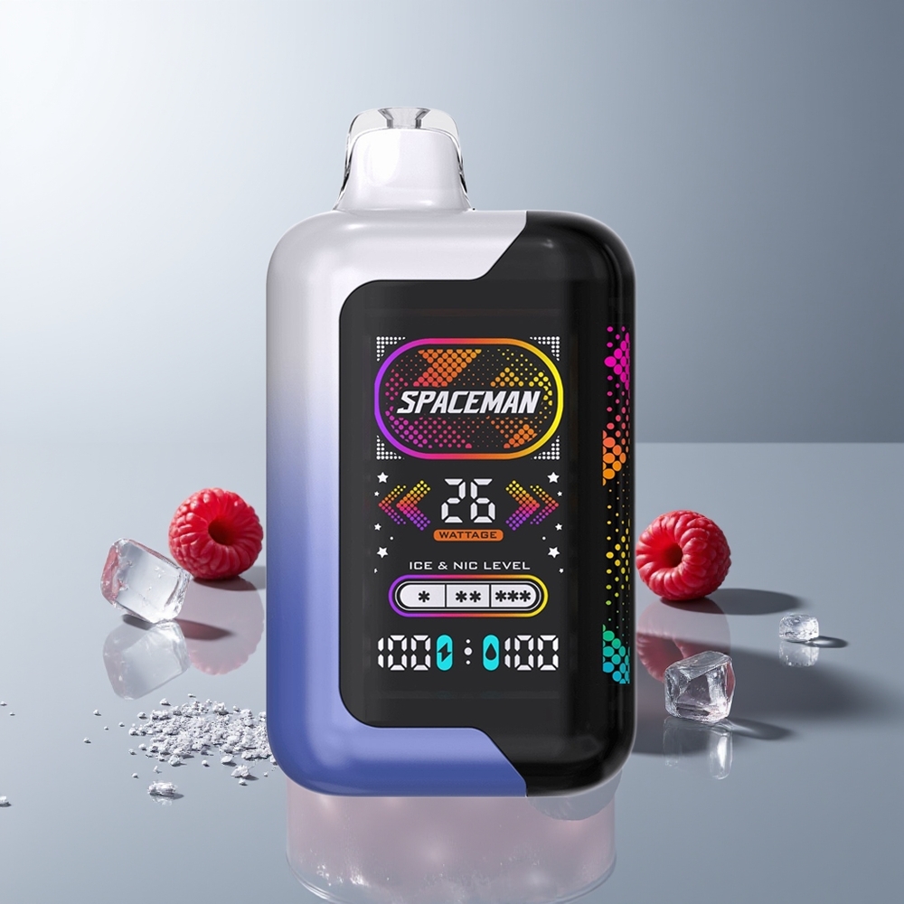 SMOK SPACEMAN SP40000 Vienkartinės Elektroninės Cigaretės Mėlyna avietė ledas 20ml 1000mAh 50mg/ml