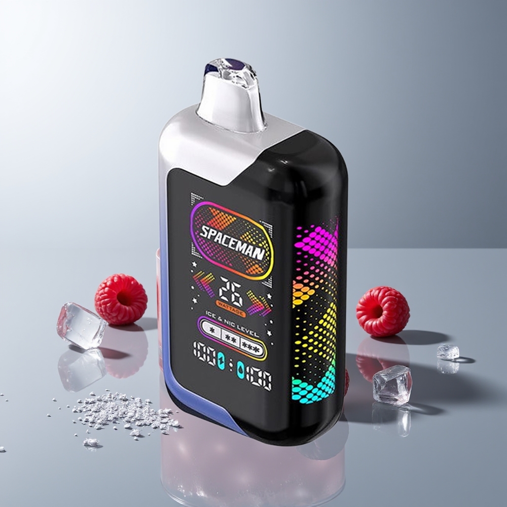 SMOK SPACEMAN SP40000 Vienkartinės Elektroninės Cigaretės Mėlyna avietė ledas 20ml 1000mAh 50mg/ml