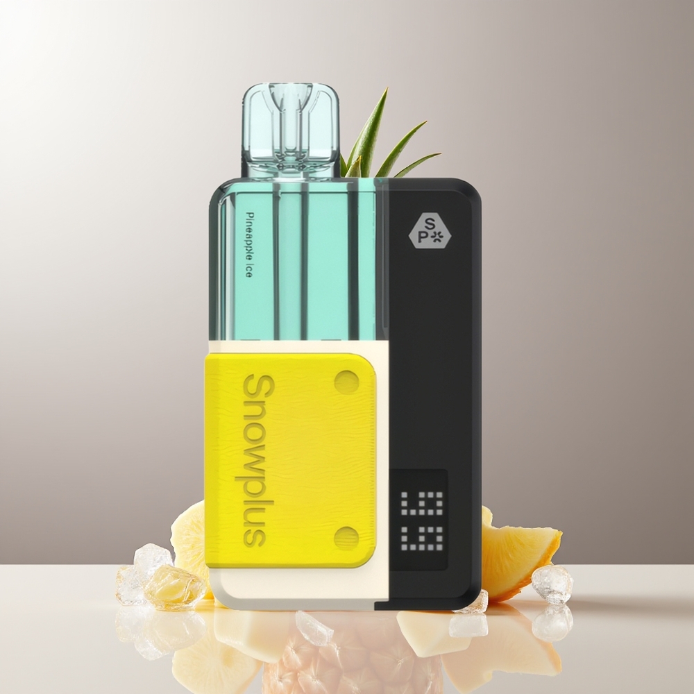 Snowplus Swift 15000 Pūkų Pod Komplektas Ananasų Ledas 43x81x25 65g 1000mAh 2+10ml