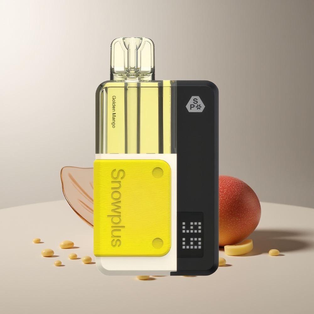 Snowplus Swift 15000 Pūkštelėjimų Auksinė Mango Dvigubas Tinklas 1000 mAh