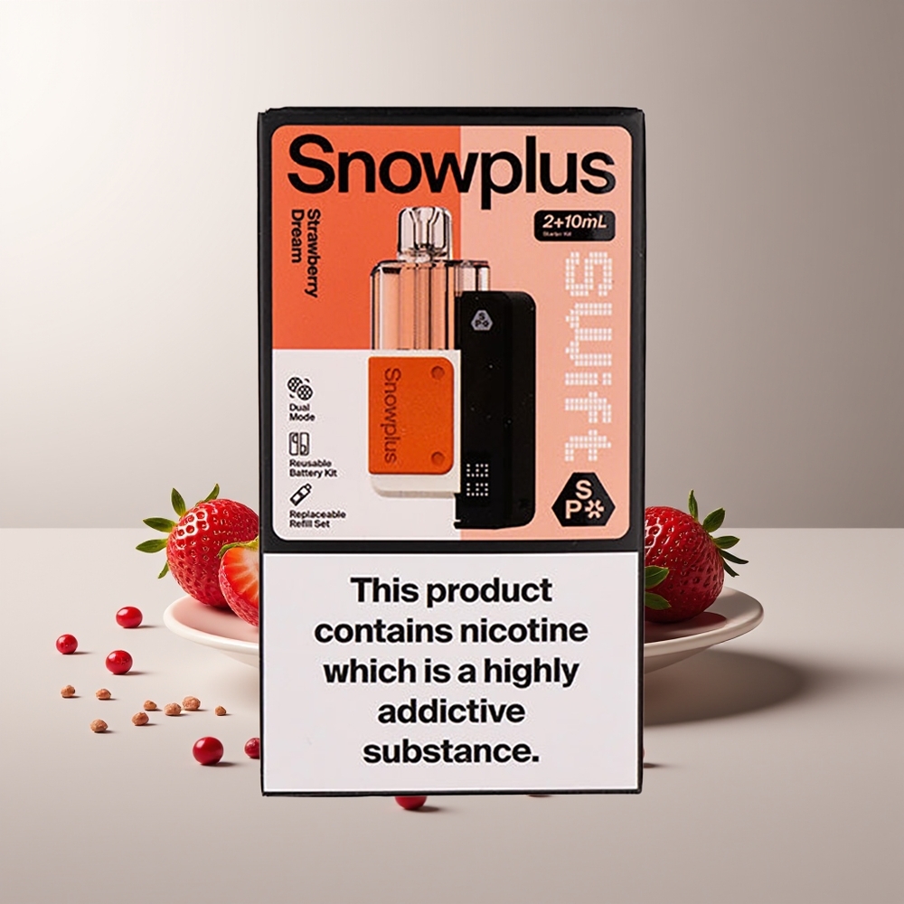 Snowplus Swift 5000 Purslės Žemuogių Sapnas Dual Mesh 1000 mAh 2%
