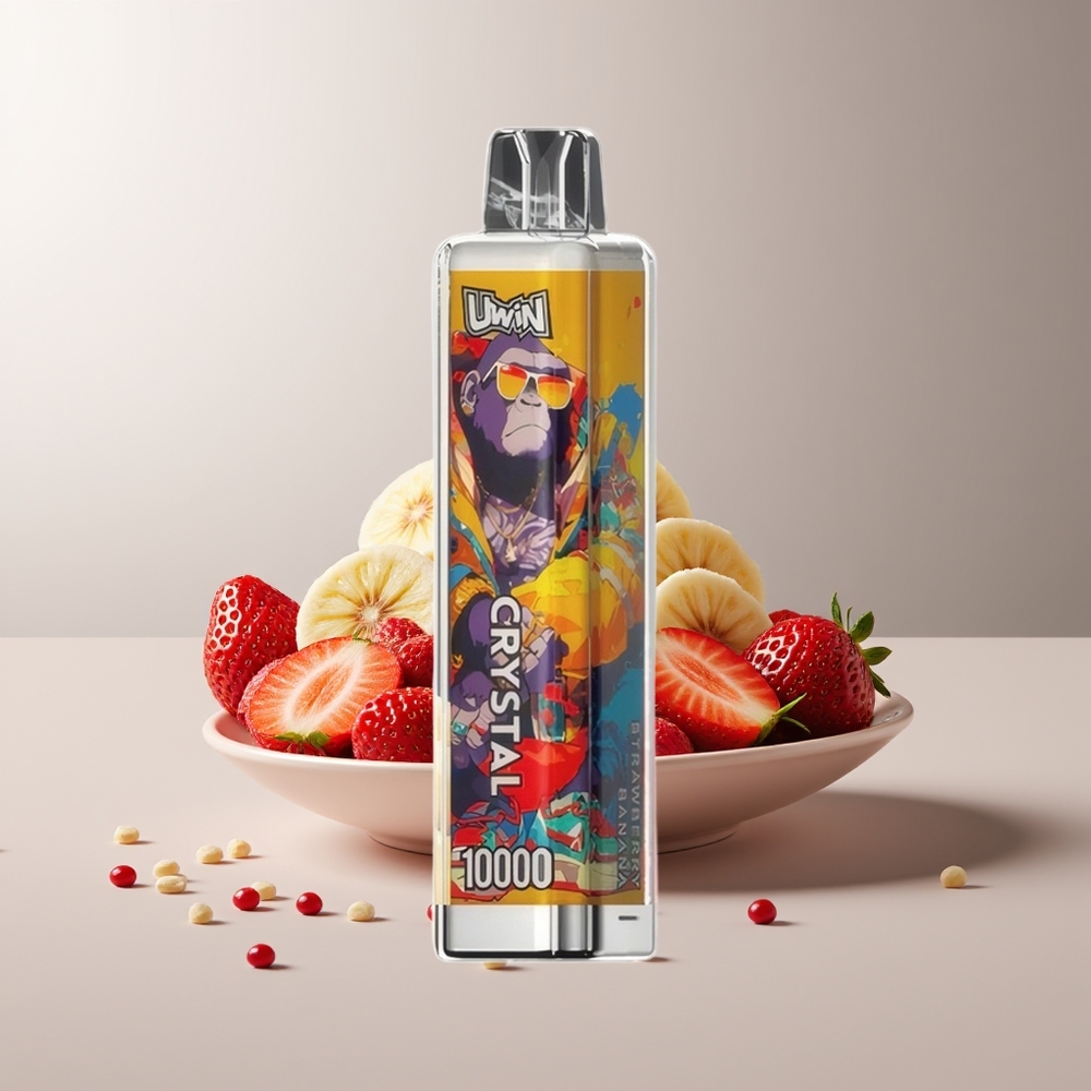 UWIN Crystal 10000 Puffs Braškių Bananų RGB