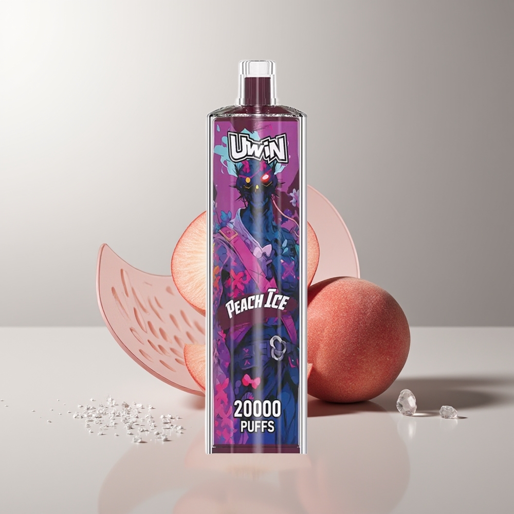 UWIN Shisha Hookah Crystal 20000Pufų Krištolinė Persikų Ledas 22ml Mesh Coil Type-C