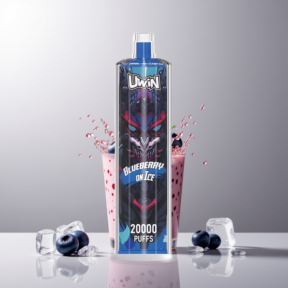UWIN Shisha Hookah Crystal 20000Puffs Mėlynųjų Uogų Ant Ledo 22ml Mesh Coil Type-C