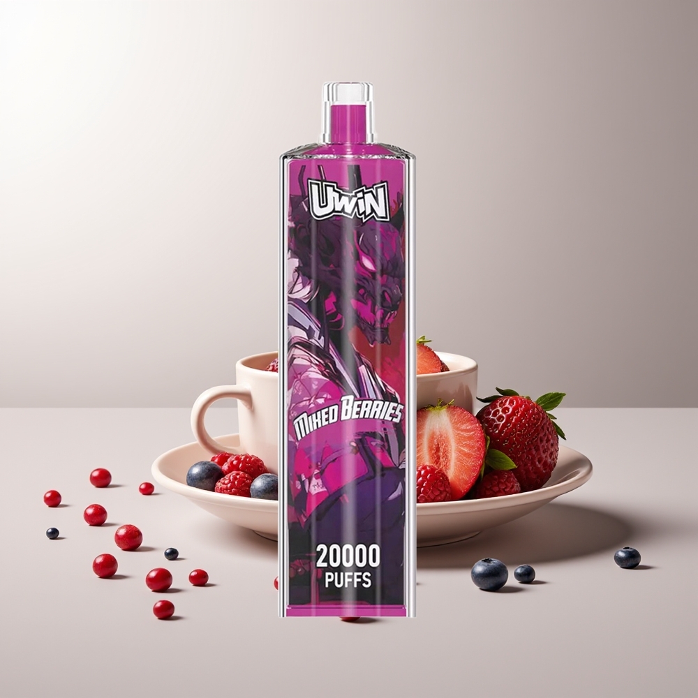 UWIN Shisha Hookah Crystal 20000Puffs Mišrios Uogos 22ml Mesh Coil Type-C