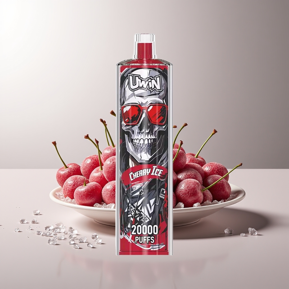 UWIN Shisha Hookah Crystal 20000Puffs Vyšnių Ledas Crystal Mesh Coil Type-C