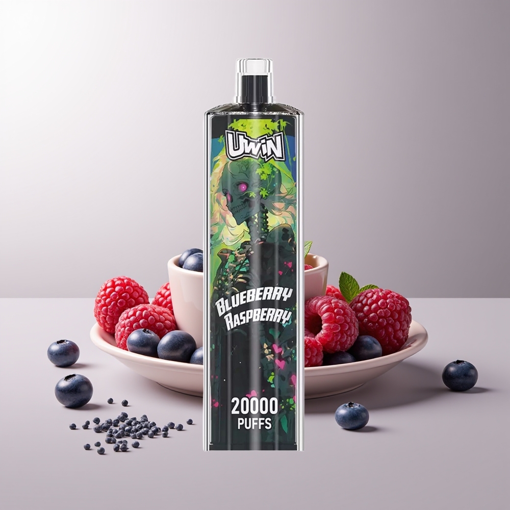 UWIN Shisha Hookah Crystal 20000 22ml Type-C Mėlynųjų aviečių ir aviečių