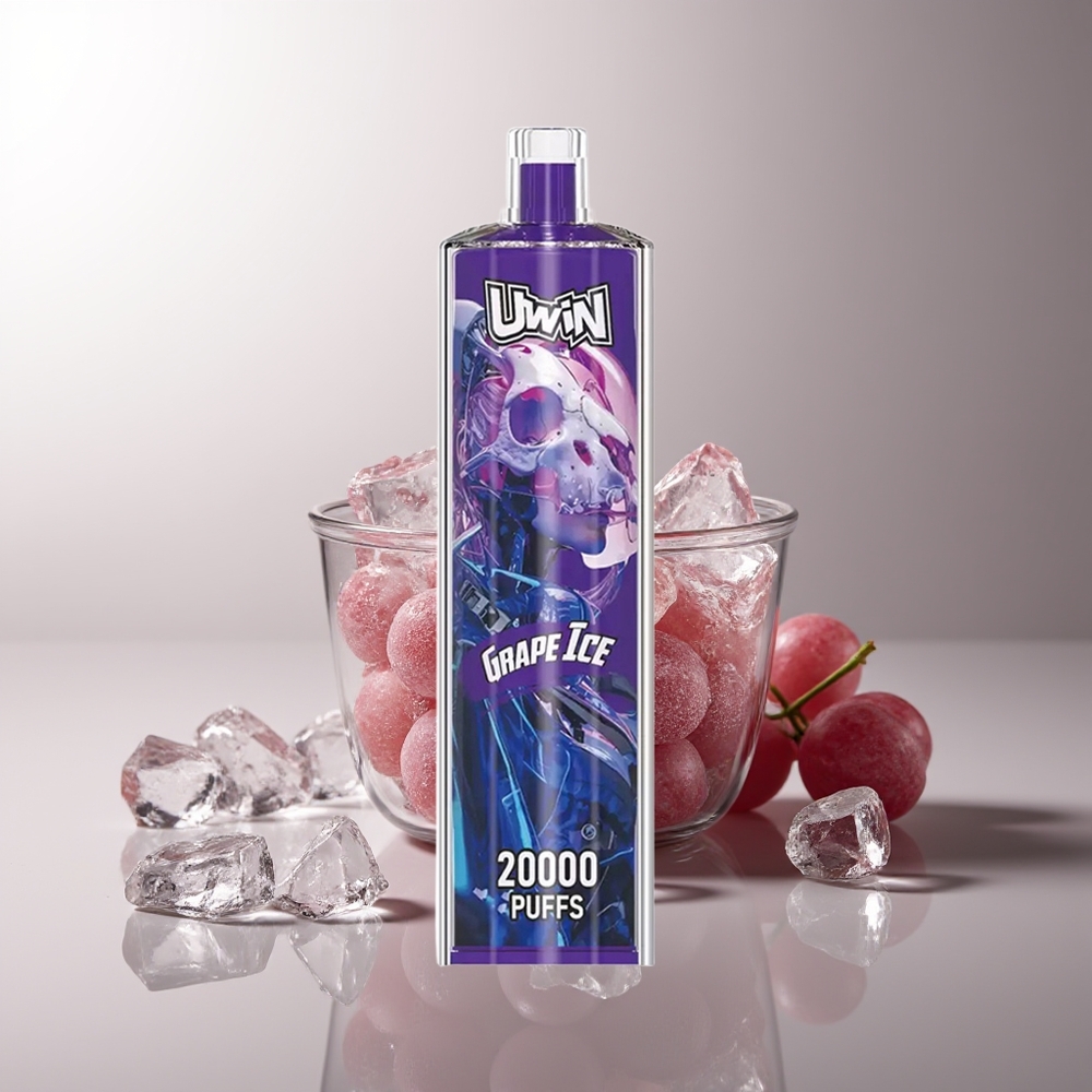 UWIN Shisha Hookah Crystal 20000 Puffs 22ml Type-C Vynuogių Ledas