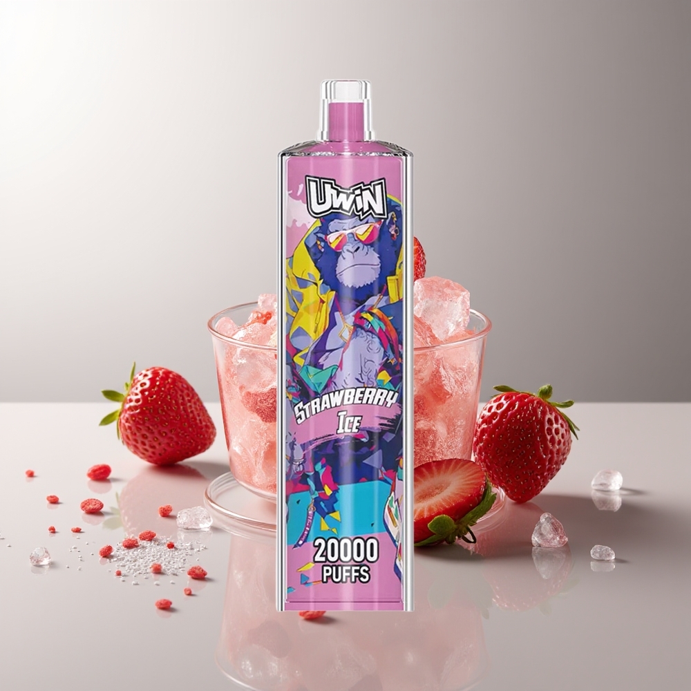 UWIN Shisha Hookah Crystal 20000 Puffs Braškių Ledas 22ml Mesh Coil Type-C