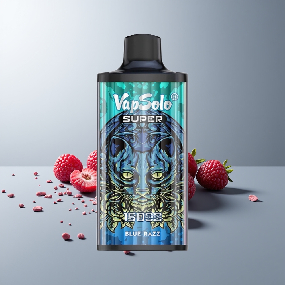 Vapsolo Super 15000 Pūkų 40ml 850mAh Mėlyna Raguolė