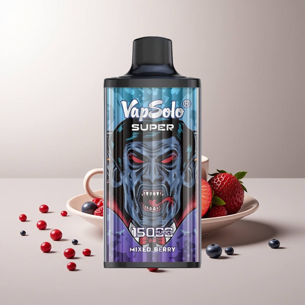 Vapsolo Super 15000 Pūkų 40ml Mišrios Uogos Type-C 850mAh