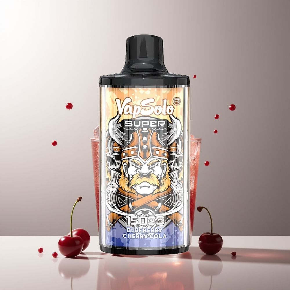 Vapsolo Super 15000 Pūkų 40ml Vyšnių Kola Type-C 850mah