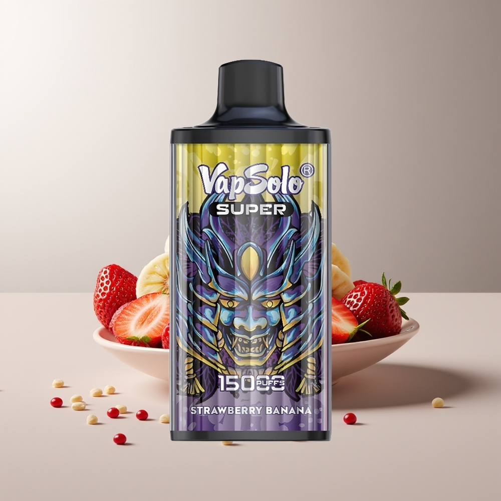 Vapsolo Super 15000 Pūkų Braškių Bananų 40ml 850mAh Type-C