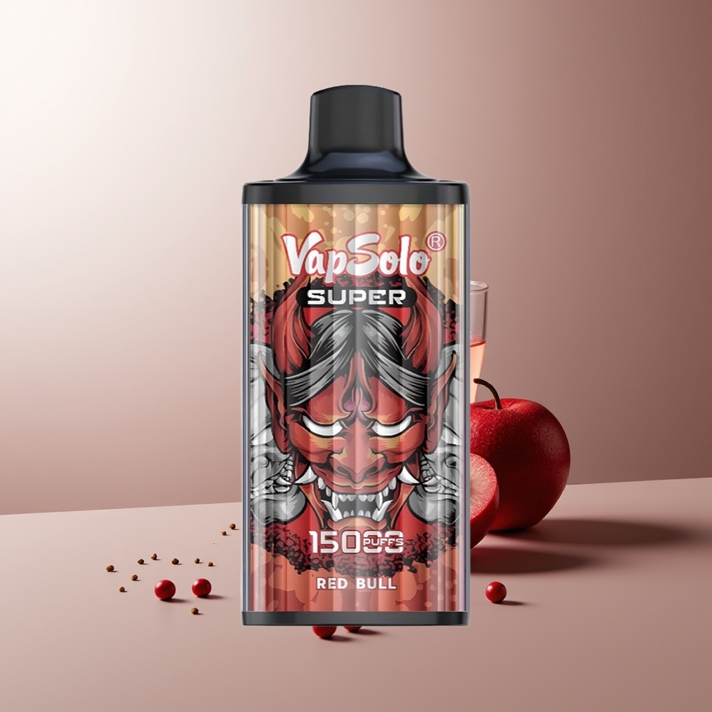 Vapsolo Super 15000 Pūkų Vienkartinės Elektroninės Cigaretės Raudonas Jautis 40ml 850mAh Type-C