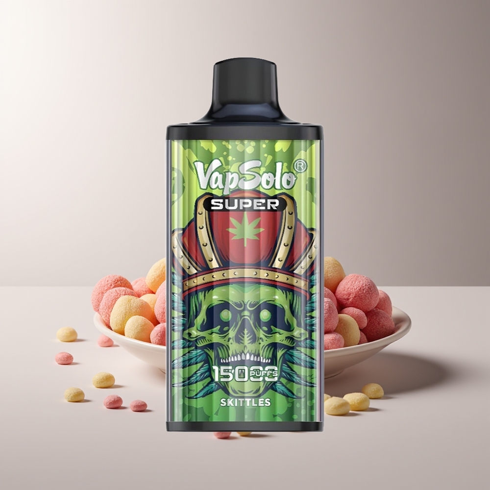 Vapsolo Super 15000 Pūkų Vienkartinės Elektroninės Cigaretės Skittles 40ml 850mAh Type-C