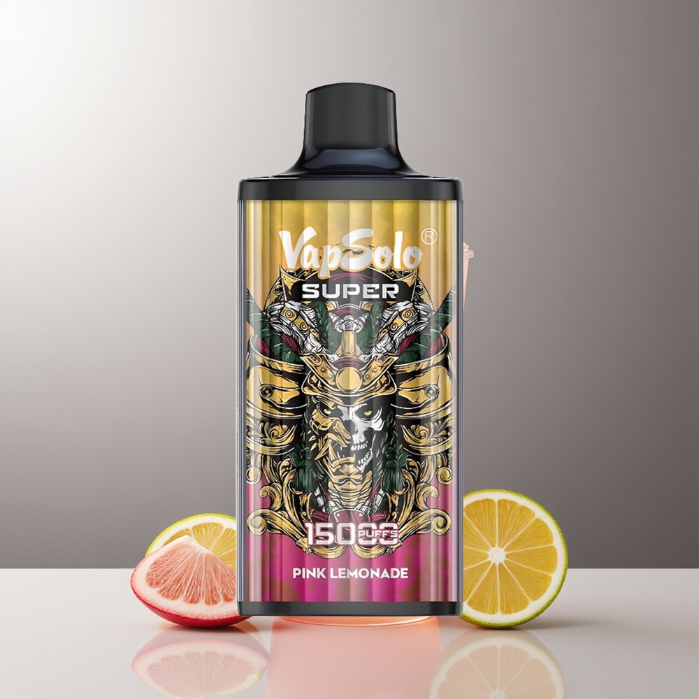 Vapsolo Super 15000 Pūkų Vienkartinės Elektroninės Cigaretės Super Rūgščios Citrinos Lemonade 40ml 850mAh Type-C