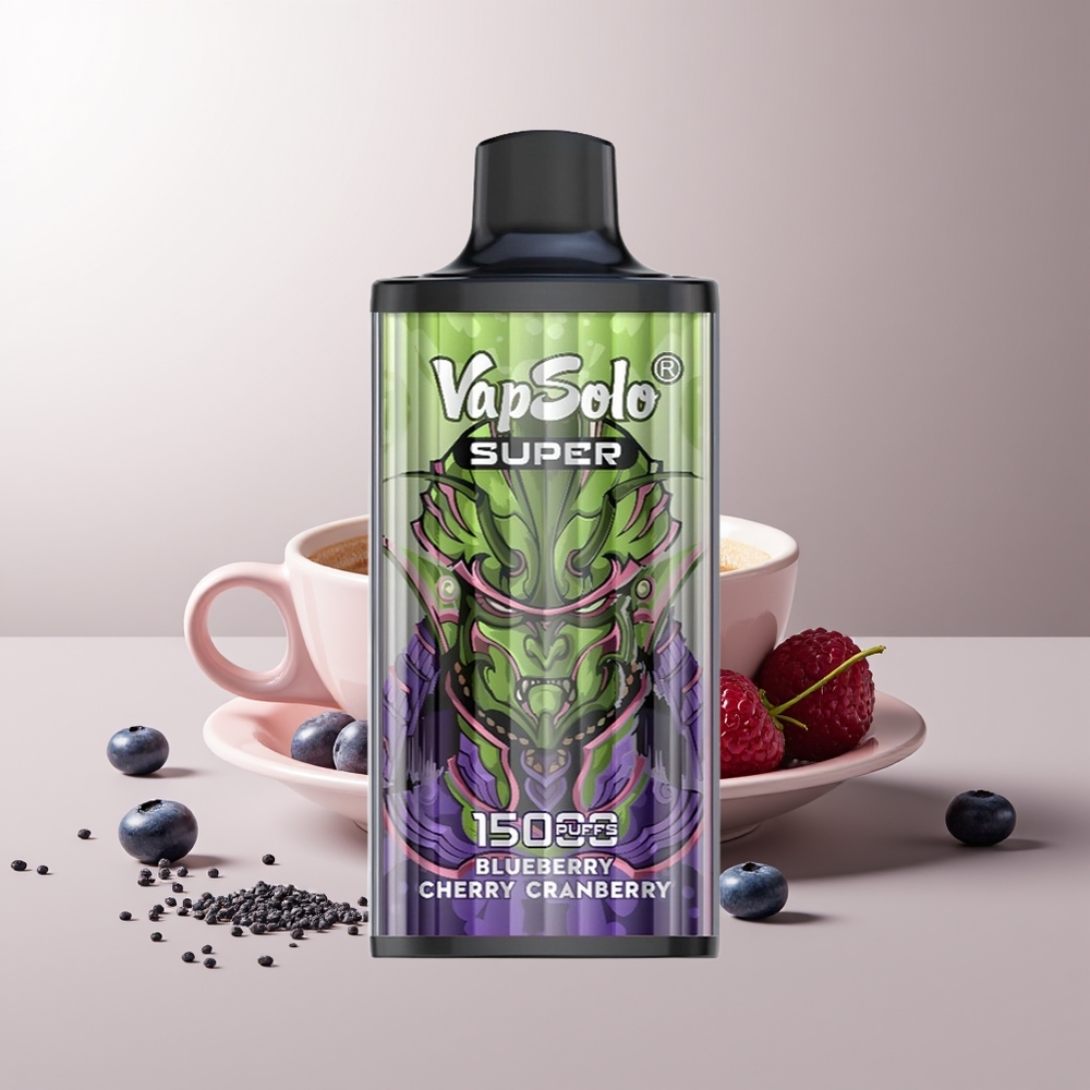 Vapsolo Super 15000 Pūsų Mėlynųjų Uogų Vyšnių Spanguolių 40ml 850mAh Type-C