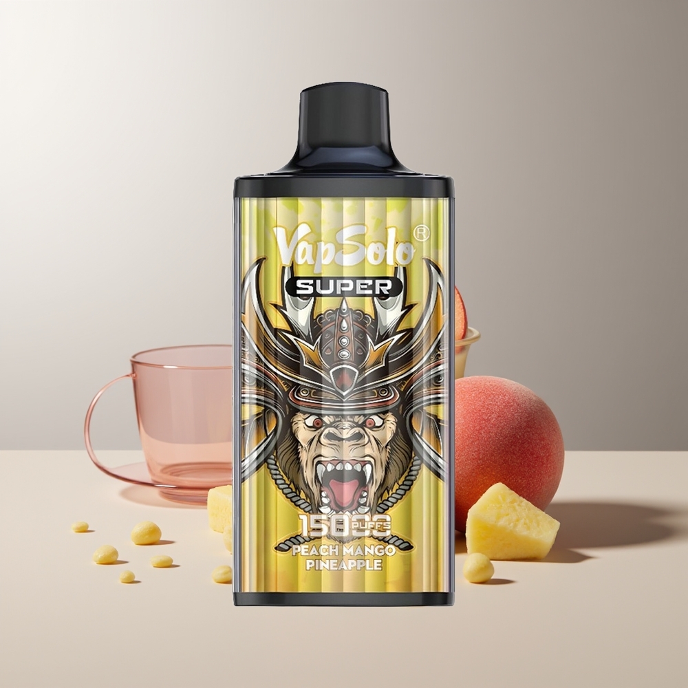 Vapsolo Super 15000 pūkš. Persikas Mango Ananasas 40ml 850mAh Type-C