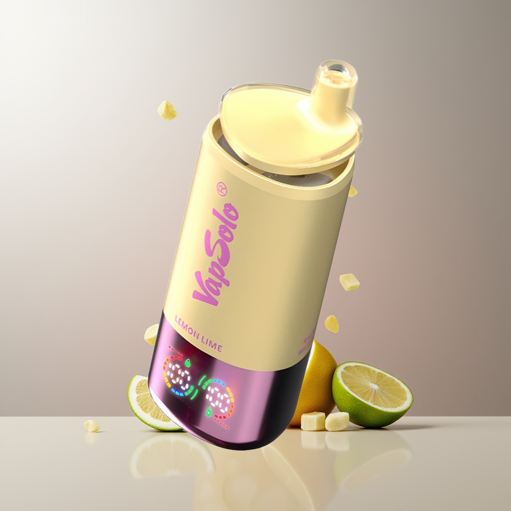 Vapsolo Triple 30000 Pūkų Vienkartinės Elektroninės Cigaretės Citrina Žaluma 40ml 3 Type-C