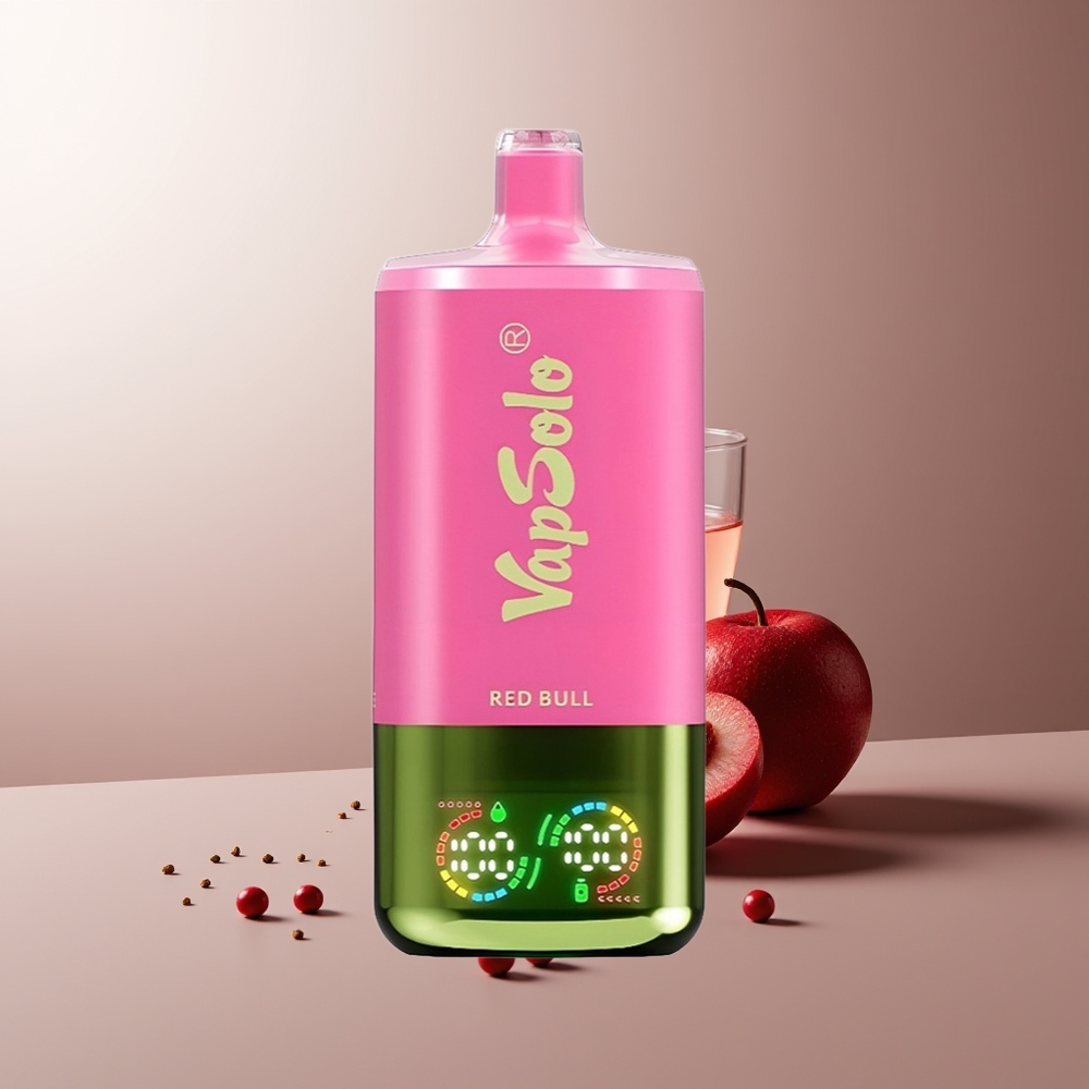 Vapsolo Triple 30000 Pūkų Vienkartinės Elektroninės Cigaretės Raudonasis Jautis 40ml 3 Type-C